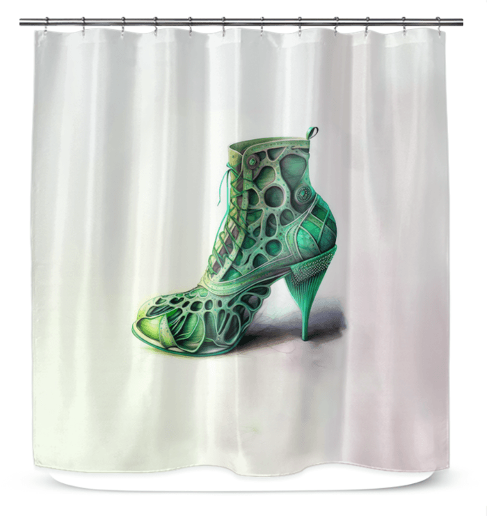 NovaSole Futuristic Shoe Shower Curtain - Beyond T-shirts