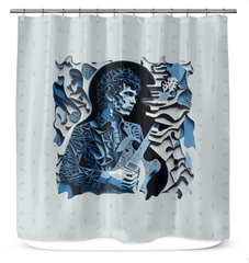 Pop Pitch Shower Curtain