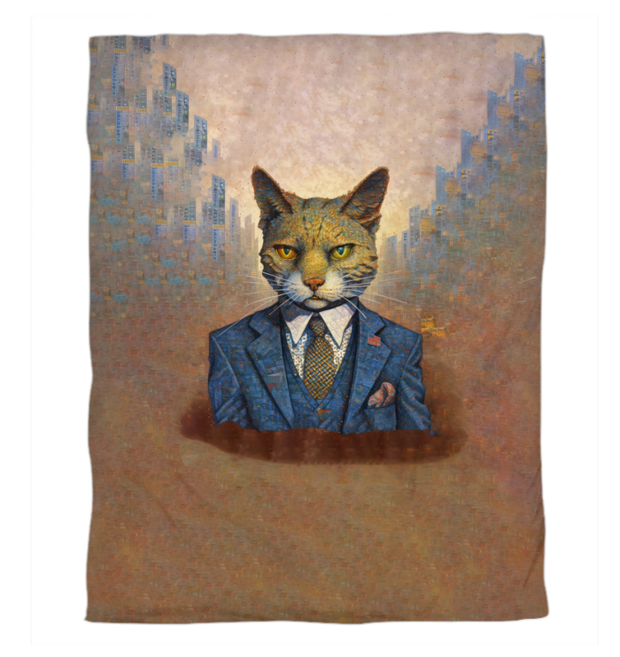 Cat Lover's Paradise Duvet Cover on a bed