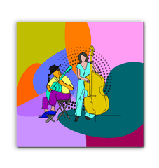 Band Of Musicians Wrapped Canvas - Beyond T-shirts