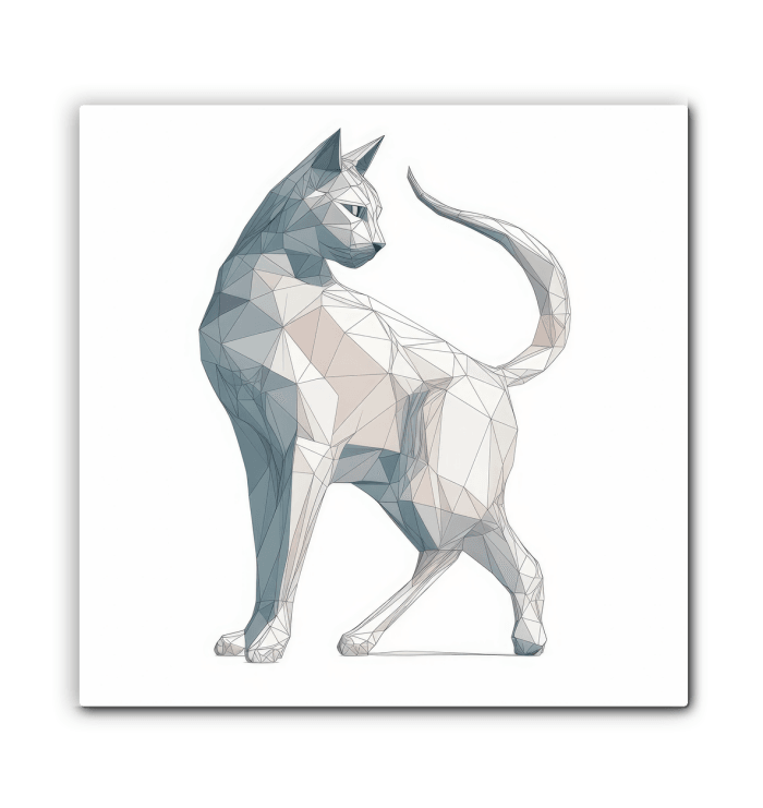 Graceful Purrfect Gaze Canvas - Beyond T-shirts