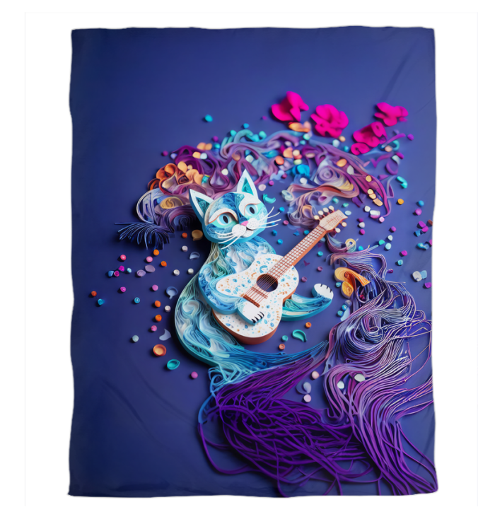 Artistic duvet cover featuring deep sea origami patterns.
