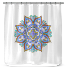 Mandala Zen Bamboo Shower Curtain - Beyond T-shirts