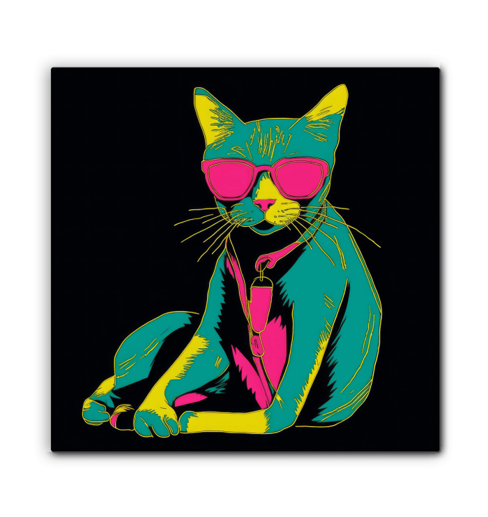 Cat's Whimsical Dream Canvas Print - Beyond T-shirts