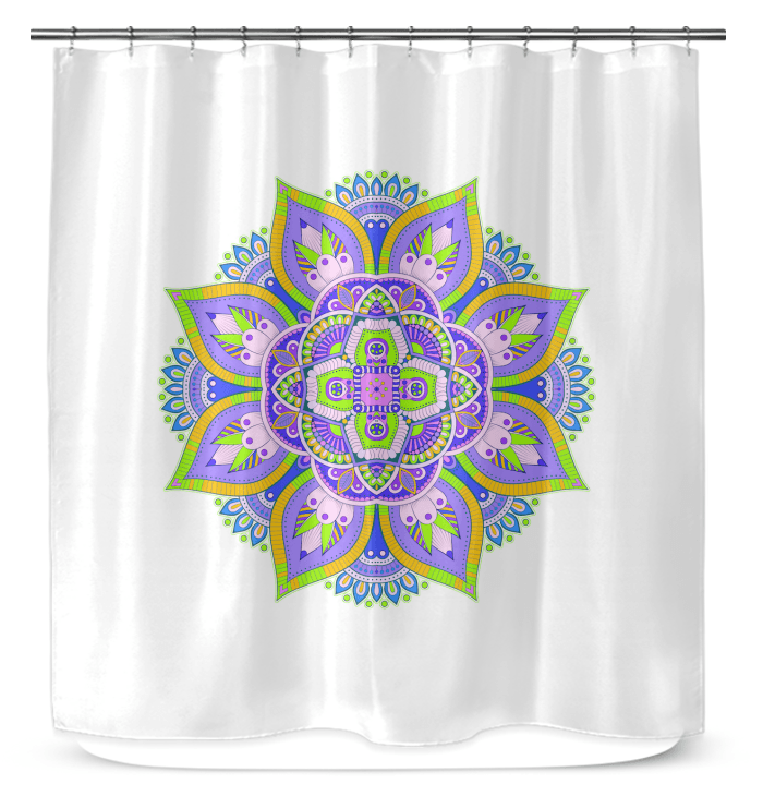 Mandala Bliss Elegance Shower Drapes - Beyond T-shirts