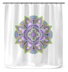 Mandala Bliss Elegance Shower Drapes - Beyond T-shirts