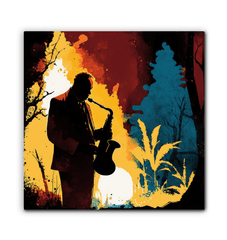 Harmonious Melodies - Abstract Music Canvas Art - Beyond T-shirts