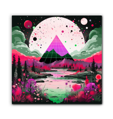 Enchanting Eclipse Night Sky Landscape Canvas