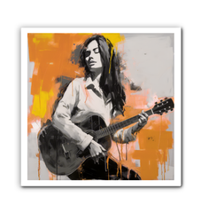 Tranquil Melody Minimalist Abstract Wrapped Canvas