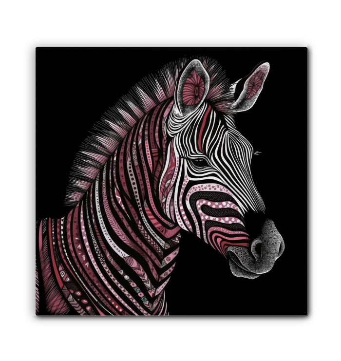 Majestic Zebra Run Canvas - Beyond T-shirts