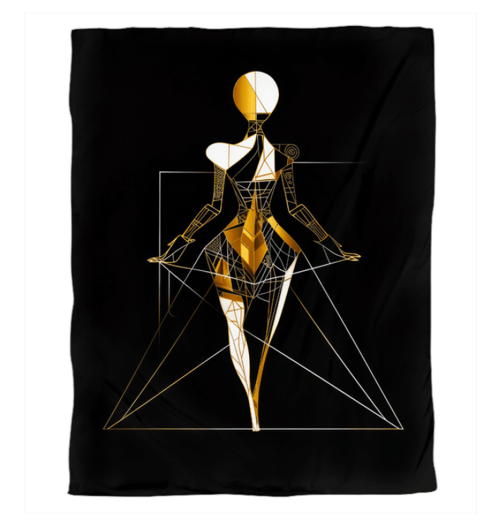 Edgy Geometric Fusion Duvet Cover - Beyond T-shirts