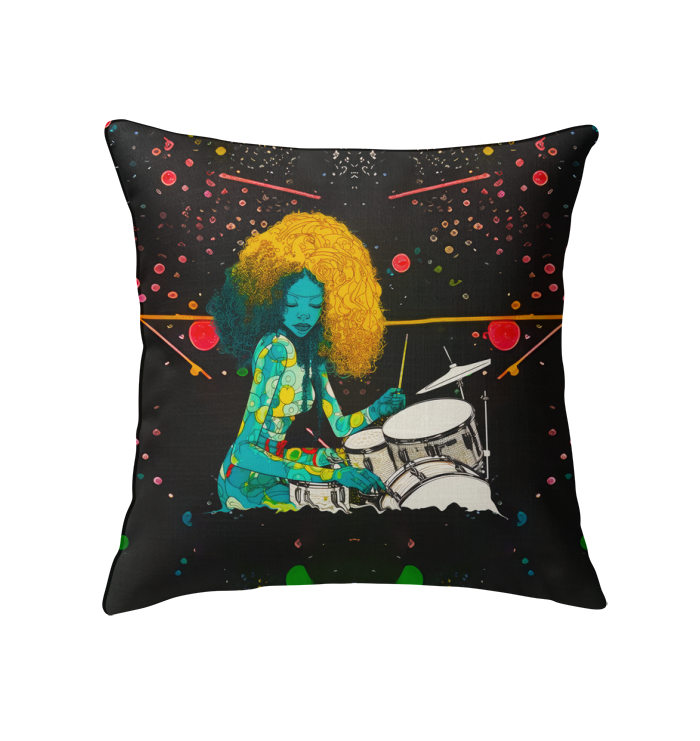 Floral Haven Indoor Pillow on a cozy sofa.