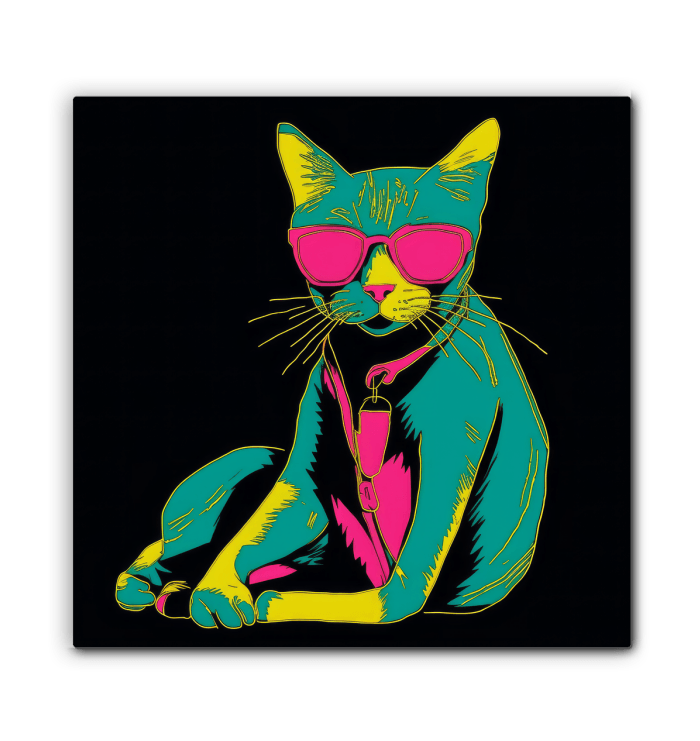 Cat's Whimsical Dream Canvas Print - Beyond T-shirts