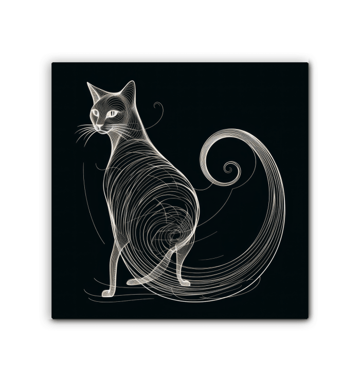 Graceful Feline Whisker Dance Canvas - Beyond T-shirts