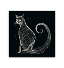Graceful Feline Whisker Dance Canvas - Beyond T-shirts