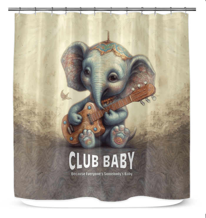 Durable and waterproof CB3-79 shower curtain in a beautifully designed bathroom.