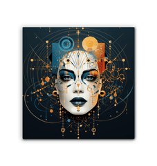 Abstract Goddesses in Harmony: Women's Canvas Art - Beyond T-shirts