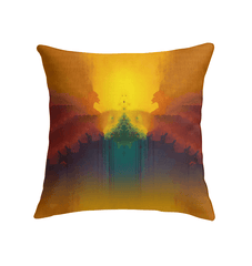 Close-up view of SurArt 122 Indoor Pillow, featuring its detailed artistic pattern and plush fabric, perfect for adding a touch of sophistication and relaxation to any space.