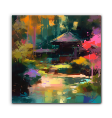 Majestic Mountains Landscape Wrapped Canvas