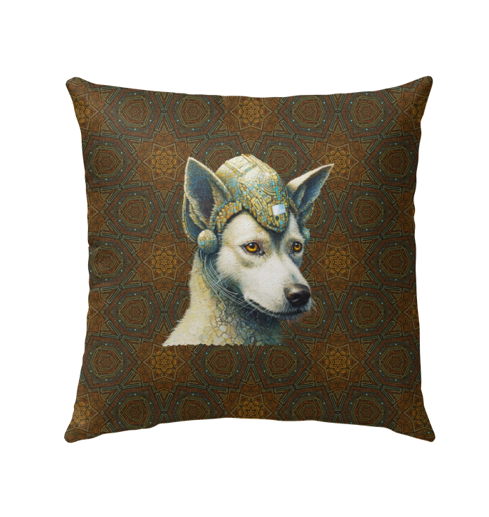 Loyal Companion Outdoor Pillow in outdoor seating area