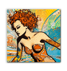 Modern interior with Surfing 5 24 Wrapped Art