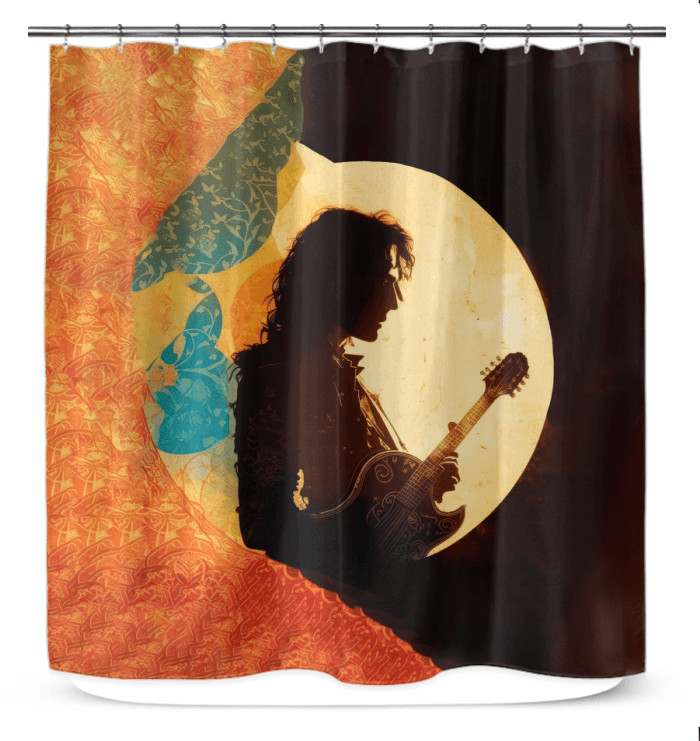 Bath-Time Serenade: Music Lover's Dream Shower Curtain - Beyond T-shirts