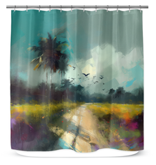 Sakura Blossom Serenity Shower Curtain