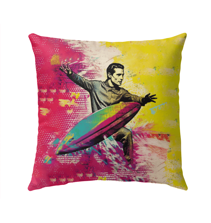 Surfing 1 06 Outdoor Pillow - Beyond T-shirts