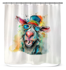 Tambourine's Twinkling Tides Shower Curtain