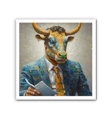 Astronaut Bear wrapped canvas art.