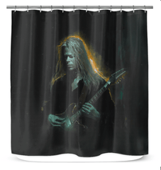 Durable and chic NS-816 shower curtain in a modern bathroom setting.