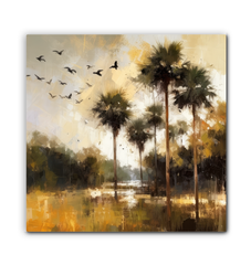 Forest Reflections Landscape Wrapped Canvas