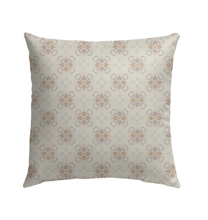 Close-up of Floral Pattern on Wildflower Whimsy Garden Pillow