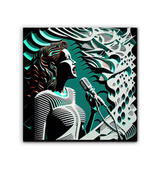 Symphony Strokes Wrapped Canvas