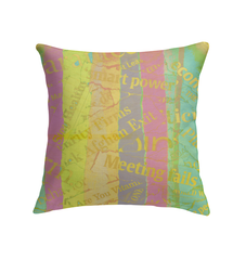 Garden Oasis Indoor Pillow placed elegantly on a cozy living room sofa.