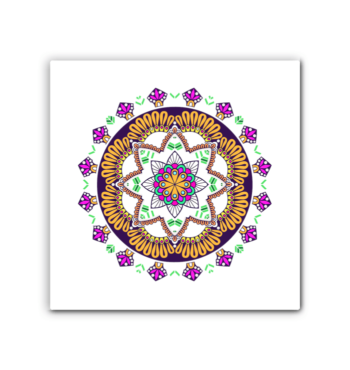 Mandala Reflection Metal Mirror - Beyond T-shirts