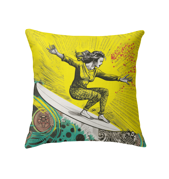 Surfing 1 10 Indoor Pillow - Beyond T-shirts