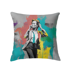 Minimalist Harmony Abstract Pillow