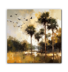 Forest Reflections Landscape Wrapped Canvas