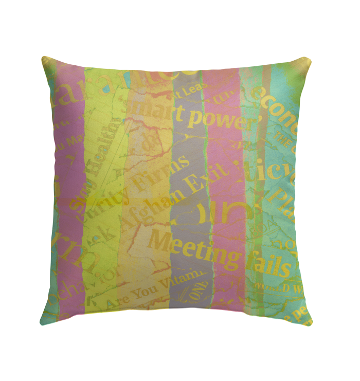 Peony Paradise pillow adding a splash of color to outdoor seating, waterproof and stylish.