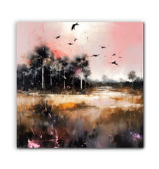 Hidden Waterfall Landscape Wrapped Canvas