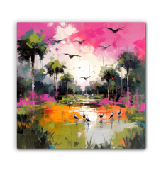 Rolling Meadows Landscape Wrapped Canvas