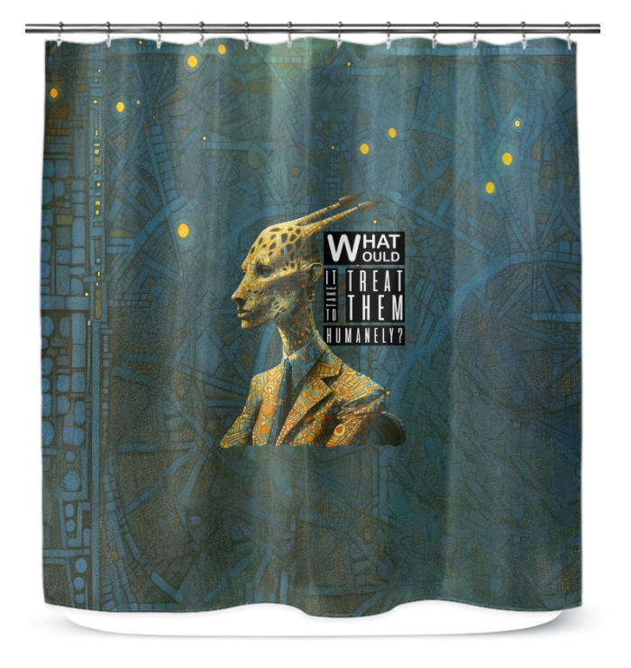 Country Bears Shower Curtain in Rustic Bathroom.
