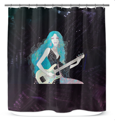 Nature-Inspired Whispering Wildflowers Shower Curtain Enhancing Bathroom Ambiance