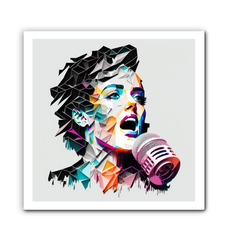 Psychedelic rock-inspired home decor canvas