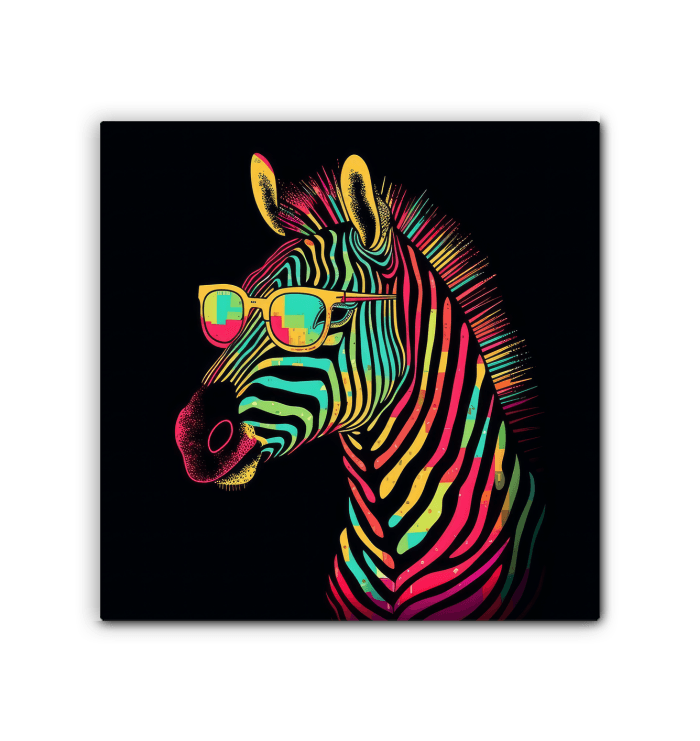 Monochrome Safari Canvas Print - Beyond T-shirts