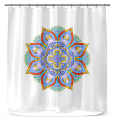 Vibrant Mandala Kaleidoscope Curtain - Beyond T-shirts