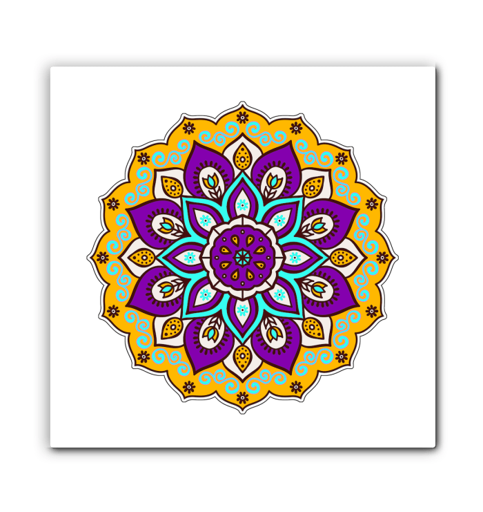 Mandala Blossom Ceramic Coaster Set - Beyond T-shirts