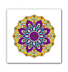 Mandala Blossom Ceramic Coaster Set - Beyond T-shirts