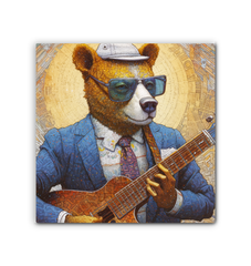 Bear's Forest Retreat Wrapped Canvas